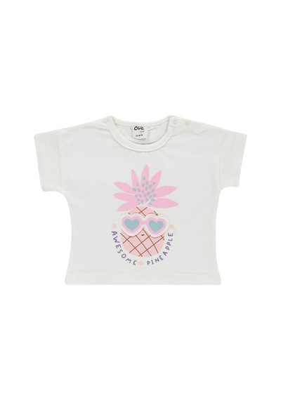 Civil Baby Ananas Baskılı 6-18 Ay Takım - Ekru