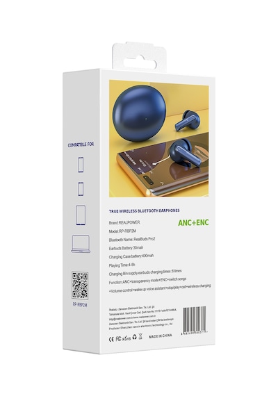 Realpower Realbuds Pro 2 RP-RBP2M Anc + Enc Bluetooth Kulak İçi Kulaklık