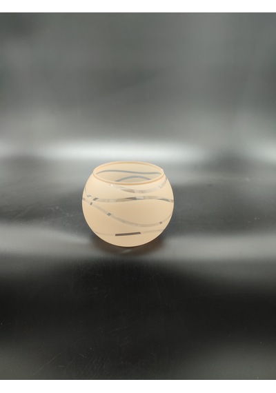 Küçük Avize Camı.küre,suyolu,somon Çap:10.00cm-duy Yuvası:3.00cm Somon