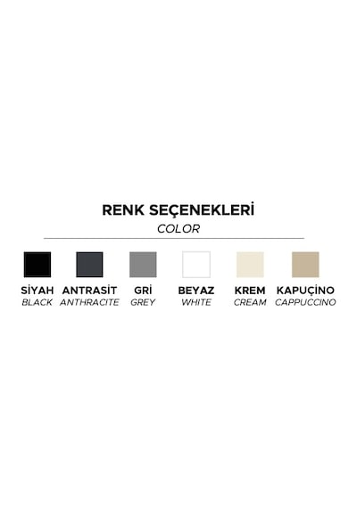 Real Stone P017 Tek Gözlü Granit Eviye Gri 77 x 46 CM