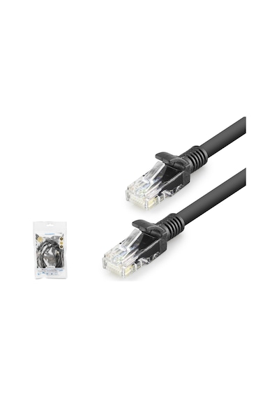 Hadron Hdx5069 Cat6 Ethernet Patch Kablosu 1 Gbps 250 Mhz 1 M - Siyah