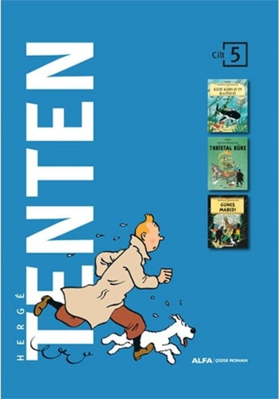 Tenten Cilt 5 - Üç Kitap Bir Arada - Kutulu - Herge - Alfa Yayıncılık