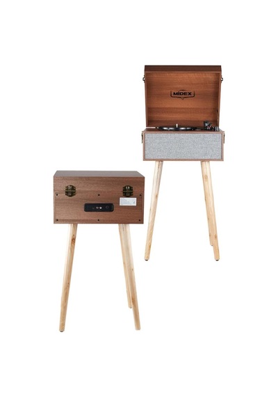 Mtx-1290 Nostaljik Ayaklı Pikap Plak Çalar, Şarjlı, 3 Devirli, Bluetoothlu, Ahşap Diğer