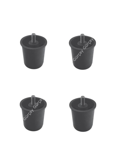 Gürçayhirdavat Gürçay Yatak Baza Ayağı 6Cm Plastik M10 Diş (4 Adet)