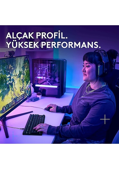 Logitech G515 TKL Türkçe Tuş Dizimi Tactile Kablolu Oyuncu Klavyesi Logitech G515 TKL Türkçe Tuş Dizimi Tactile Kablolu Oyuncu Klavyesi