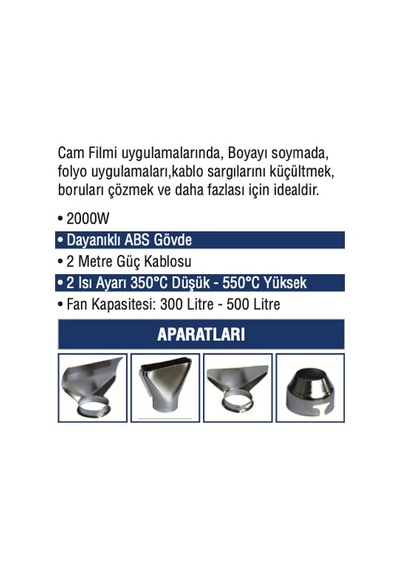 Mercure MC-9026 Sıcak Hava Tabancası