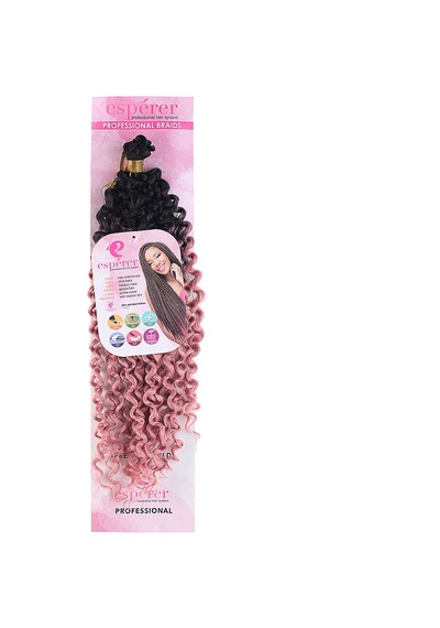 Afro Dalgası / Siyah Gül Kurusu Ombreli - Uxfo-462602 Çok Renkli