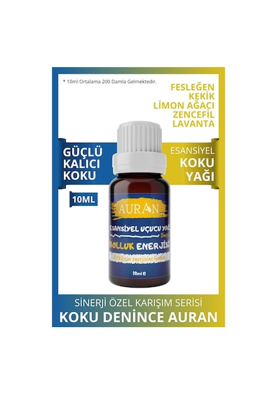 Auran Bolluk Enerjisi Sinerji Karışım Esansiyel Uçucu Yağı