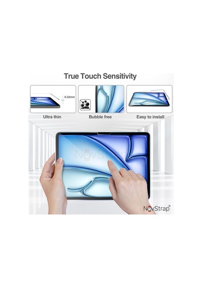 Novstrap Apple Uyumlu iPad  Air 11 İnç 6. Nesil M2 2024 İle Nano Esnek Cam Ekran Koruyucu A2902 A2903