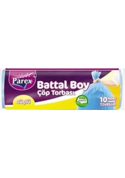 Güçlü Çöp Torbası Battal Boy 10'lu