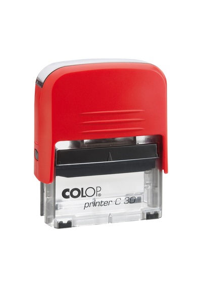 Colop Prınter C30 Kırmızı Kasa Siyah Keçe - 18 x 47 MM