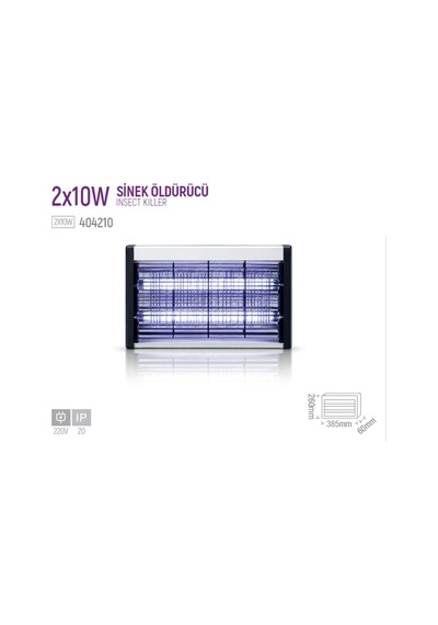 20w Elektrikli Uv Led Işıklı Sinek Öldürücü Sinek Kovucu Işık