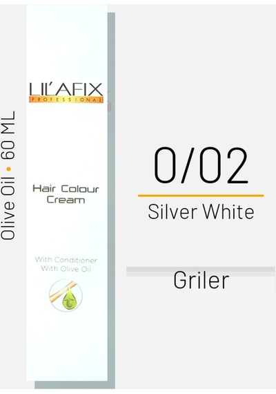 Lilafix Krem Profesyonel Tüp Saç Boyası 60ml - 0.02 Silver White