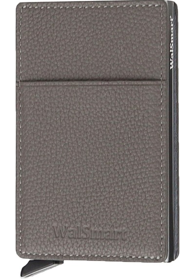 Walsmart Pocket Flotur Akıllı Mekanizmalı Deri Cüzdan Gri