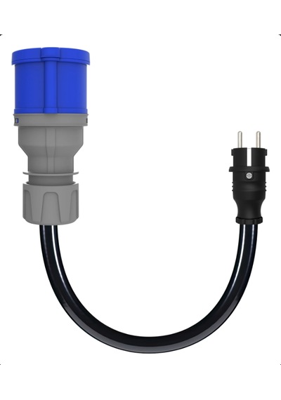 32a Cee Norm Fişten Ev Prizine Dönüştürücü Adaptör Bemis 7,4 Kw - 3,7 Kw