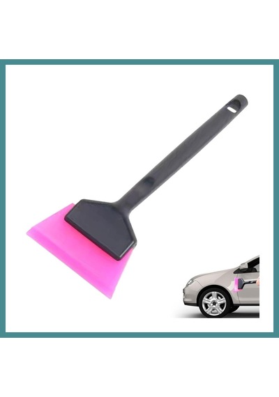 Trendexa Mini Saplı Silikon Çekçek Ragle Cam Filmi Çekme Uygulama Aparatı 6x16cm Siyah Pembe Mac