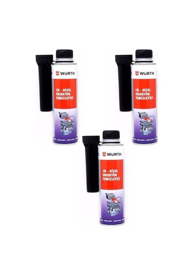 Würth Dizel Enjektör Temizleyici 300 Ml 3'lü Paket