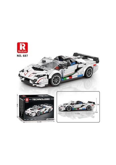 Reobrix Creator 687 Lamborghini Svj Spor Araba Yaratıcı Yapı Blok Seti Building Blocks - 348 Parça