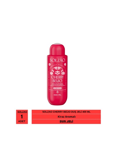 Solzao Cherry Beijo Duş Jeli 400 Ml Kiraz