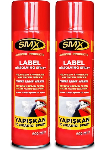 SMX Yapışkan İz Çıkarıcı Sprey 500 ML 2 Adet