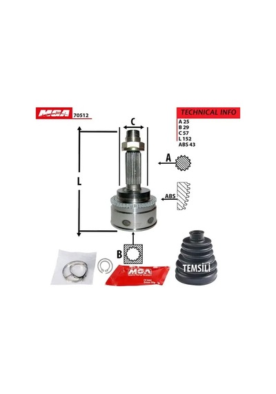 Mga 70512 Dis Aks Kafasi Mr580861