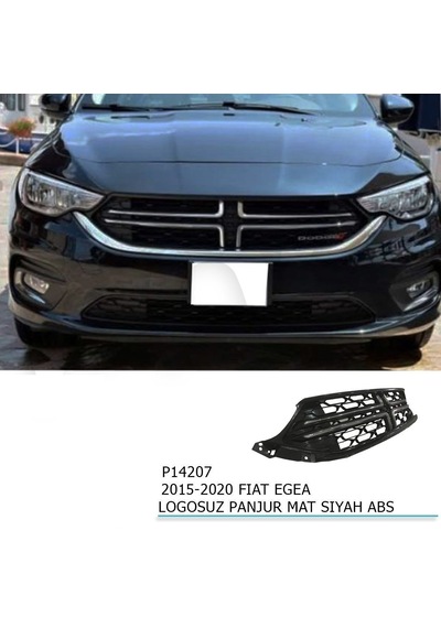 Fiat Egea Uyumlu Logosuz Panjur Mat Siyah Abs 2015-2020 Parça