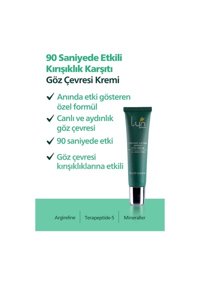 Lyn Skincare Anında Etkili Sıkılaştırıcı Göz Kremi 10 ML