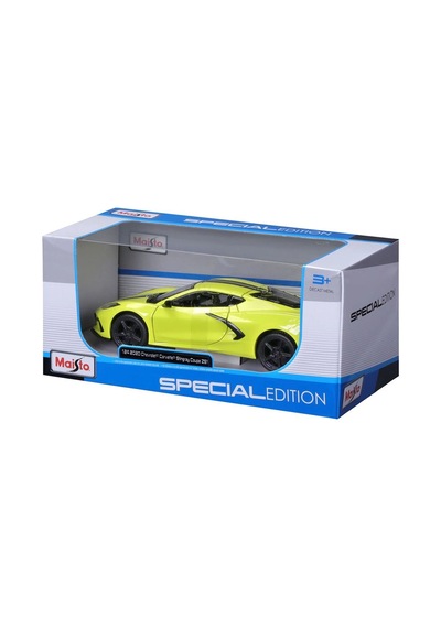 1:24 2020 Chevrolet Corvette Stingray Coupe Z51 Sarı 31527-02 Çok Renkli