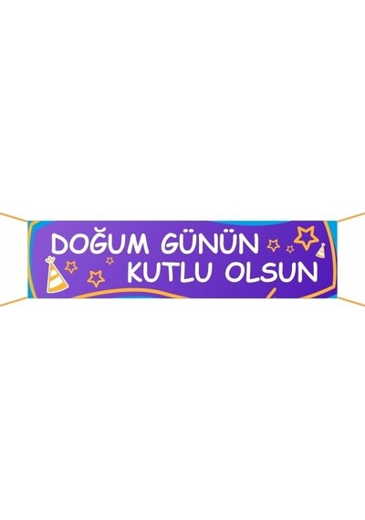 Doğum Günü Pankartı-1 75x300 cm