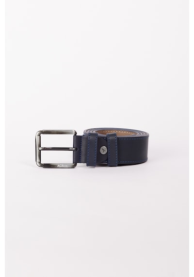 AC&Co / Altınyıldız Classics  Erkek Lacı Casual Suni Deri Kemer Lacivert
