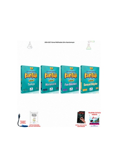 Paraf 5. Sınıf Kontakt Ana 4 Ders 4 Kitap Seti