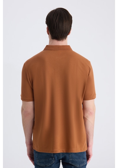 D's Damat Ds Damat Regular Fit Tarçın Pike Dokulu %100 Pamuklu T-shirt 4hc140211213m T30