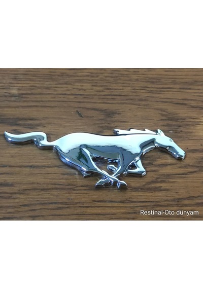Ford Mustang At Arma Logo 3d Krom Yapıştırma Sticker Oto Panjur Çamurluk Bagaj Universal