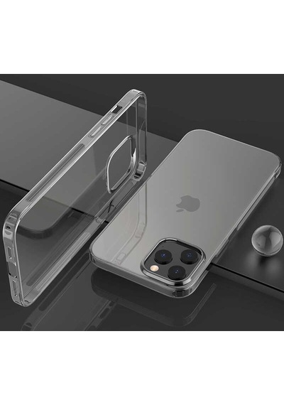 Mobilteam Apple Uyumlu iPhone 12 Pro Max İmax Silikon-renksiz Renksiz