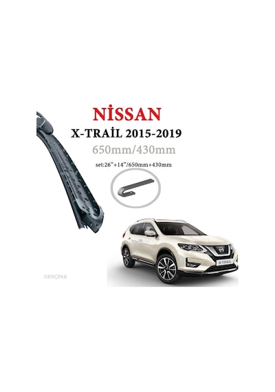 Nissan X-Trail Silecek Takımı 2015-2019