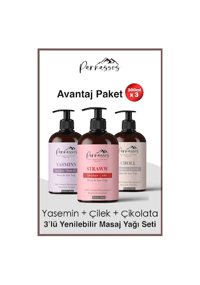 Parnassos Çilek Yasemin Özü Çikolata Ipeksi Dokunuş Aromaterapi M