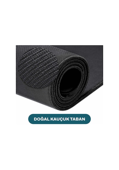 Klasse Pro - 5 Farklı Model Dikişli Kenar 120x60 Cm Oyuncu Gaming Mouse Pad Dark Grey Map Lines -