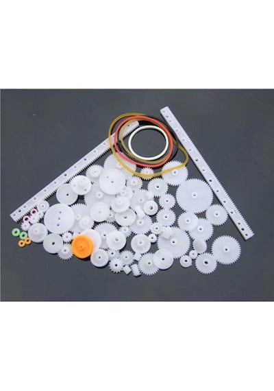 75 Parça Plastik Dişli Seti Dc Motor - Dıy - Hobi Seti