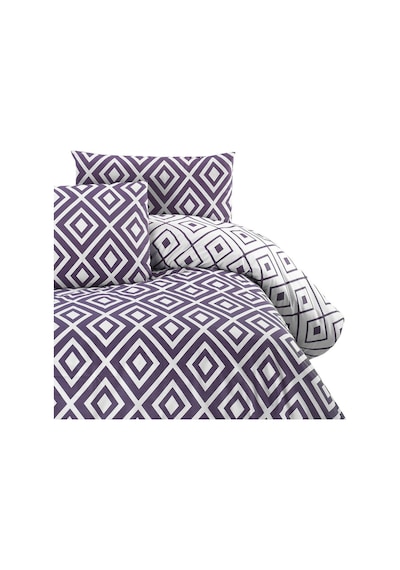 Menderes Home Cotton Collection Ranforce Tek Kişilik Nevresim+yastık Soft Mor