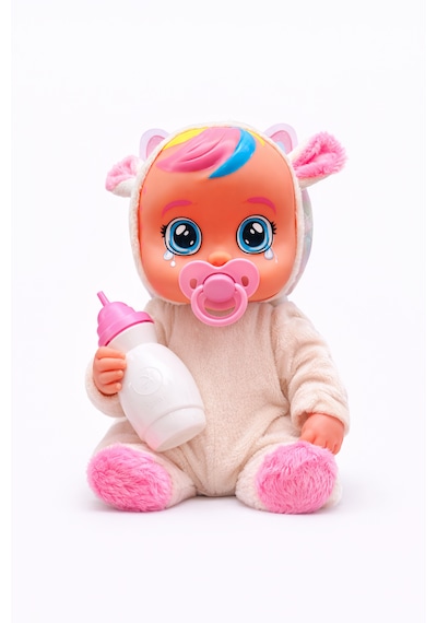 Ağlayan Ve Konuşan Et Bebek 20 Cm Su İçen Bebek Oyuncağı 3+ Yaş Beyaz