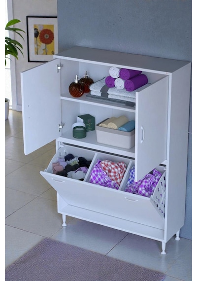 Eliusta Miretta Üst Bölme Kapaklı Altı Kirli Sepetli Dolap 95 Cm Genişlik Beyaz 95x138x32,5 Cm Dolap Beyaz Eliusta Miretta Üst Bölme Kapaklı Altı Kirli Sepetli Dolap 95 Cm Genişlik Beyaz 95x138x32,5 Cm Dolap Beyaz