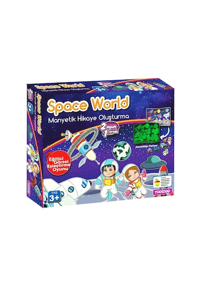 Todizoo Space World Manyetik Hikaye Oluşturma