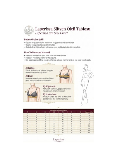 Laperissa Siyah Mikro Dantel Detaylı İp Askılı Push-up Büstiyer Sütyen