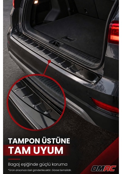 Mercedes E Serisi S212 2010-2013 Uyumlu Krom Arka Tampon Eşiği Paslanmaz Çelik Siyah