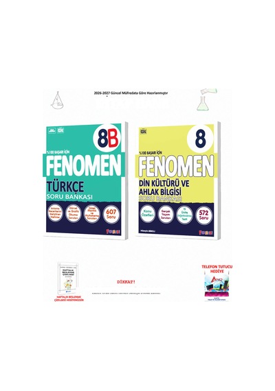 Fenomen 8. Sınıf Sözel Türkçe B Ve Din Seti