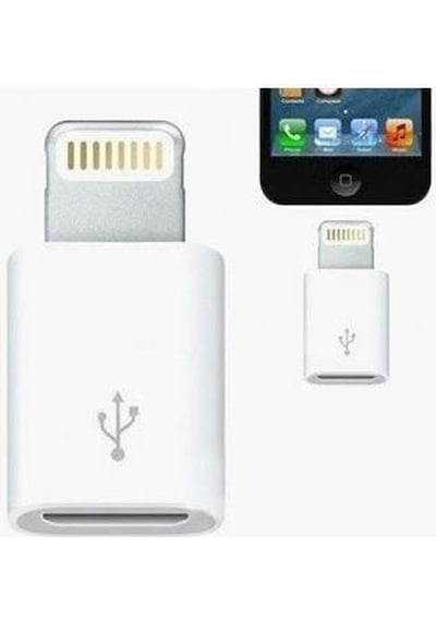 Tkz 2045 Micro Usb Apple Uyumlu iPhone Lightning Çevirici Dönüştürücü Adaptör