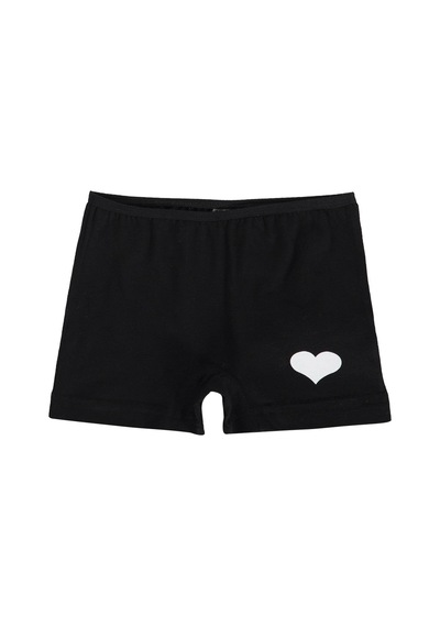 Civil Girls Civil Kız Çocuk Kalp Desenli Kız Çocuk 2'li Boxer Likralı Süprem Okul Kreş Ve Günlük Kullanım Çok Renkli