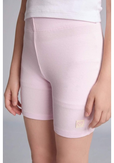Defacto Kısa Boy Fitilli Açık Pembe Tayt Kız Çocuk I1270a826smpn96 Pembe-pn96