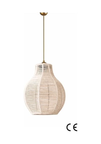 El Yapımı Tekli Sarkıt Avize 65x25 Cm Modern Dekoratif Tavan Lambası, Handmade Pendant Light, E27 Uyumlu, Salon Diğer