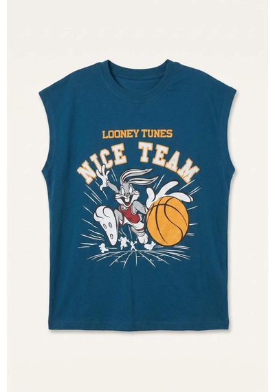 Defacto Looney Tunes Bisiklet Yaka Atlet Erkek Çocuk H8316a826hsbe843 Mavi-be843